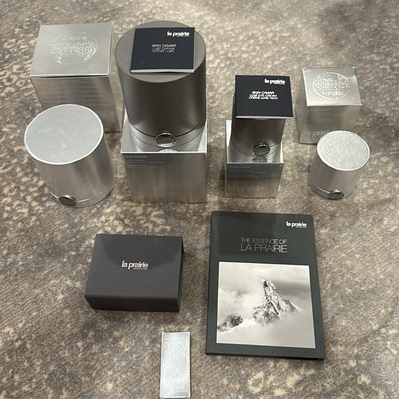 LA PRAIRIE BUNDLE ALL EMPTY EXCEPT TUBE OF SKIN CAVIAR ESSENCE LOTION - Picture 9 of 11